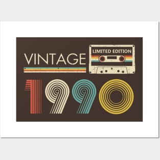 Vintage 1990 Limited Edition Cassette Posters and Art